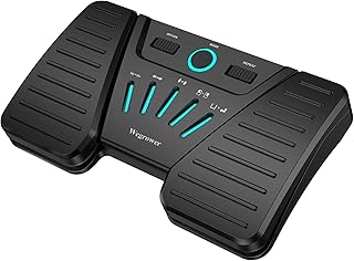 Wireless Page Turner Pedal for Musical Instruments，Portable Bluetooth Foot Pedal, Silent Rechargeable Music Page