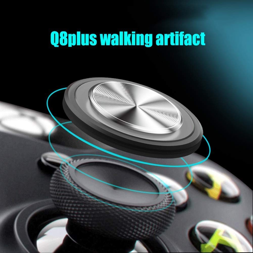 Q8plus Joystick Touch Screen per Telefono Cellulare e Tablet - Controller di Gioco Universale Con Pulsanti in Metallo, Joypad Portatile, Ventosa Gamepad