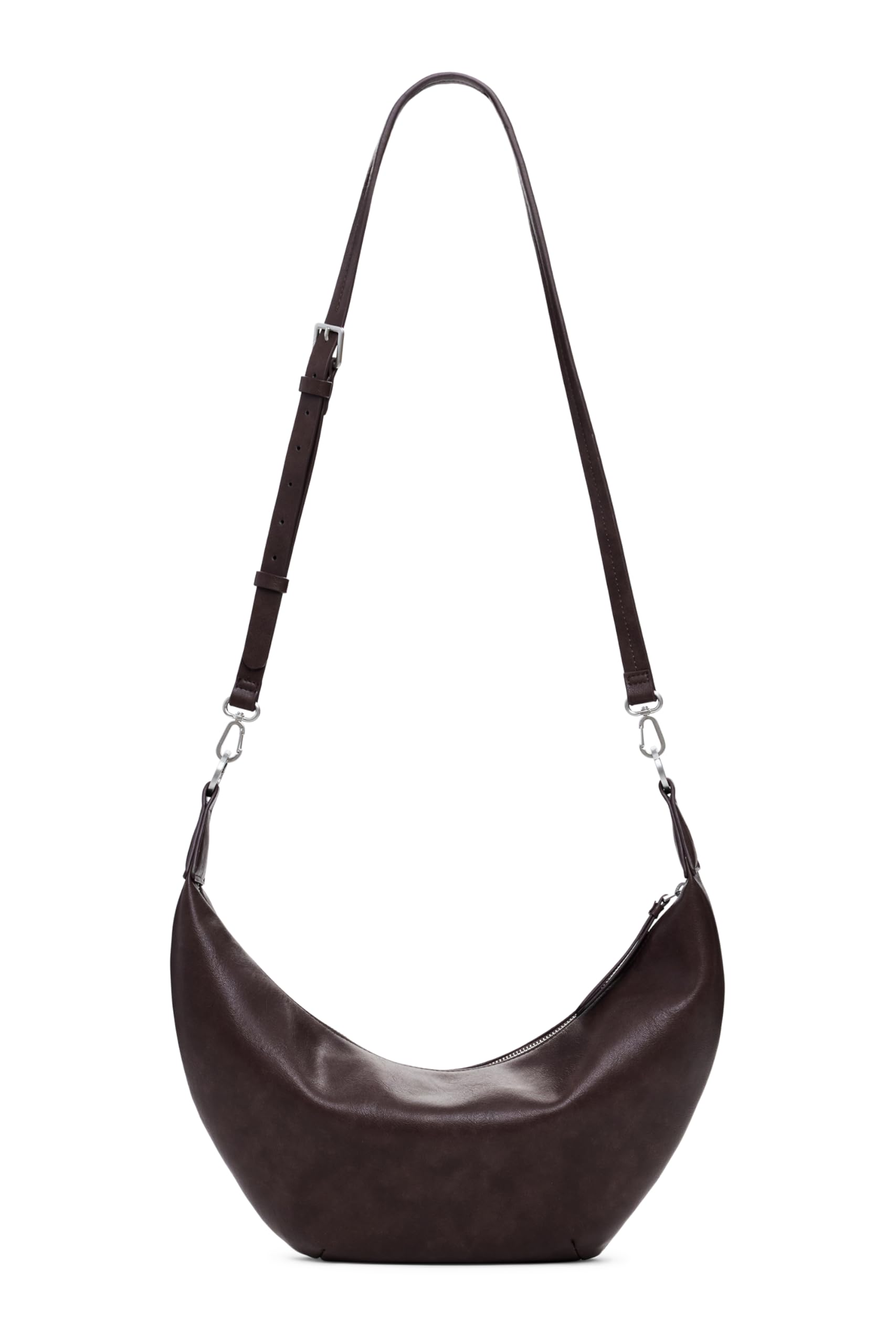 Desigual bolso bandolera bolso de hombro Zante Half Logo Crossbody Bag Chocolate marrón oscuro