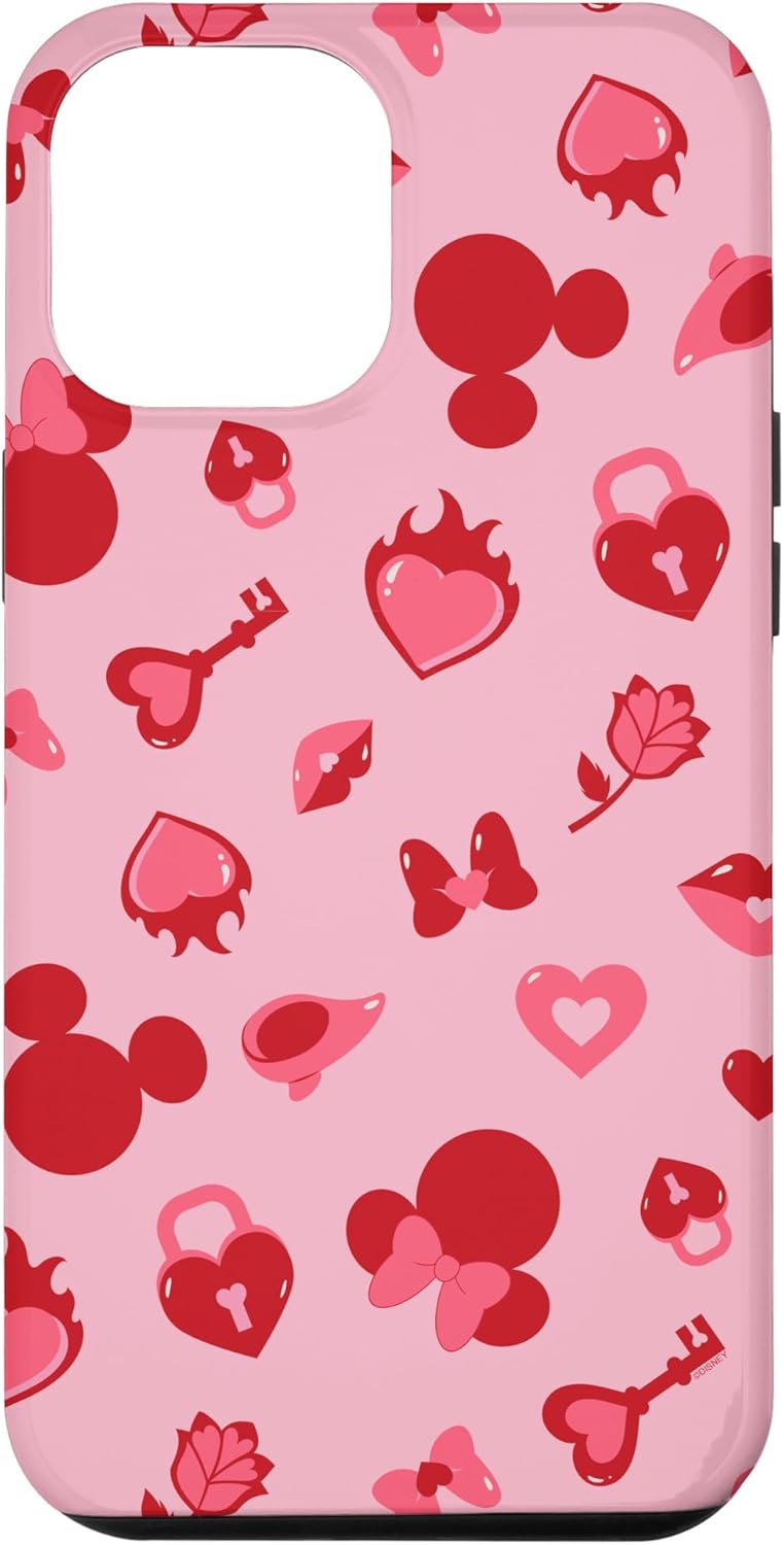 iPhone 12/12 Pro Disney Mickey and Minnie Mouse Valentine’s Day Icons of Love Case