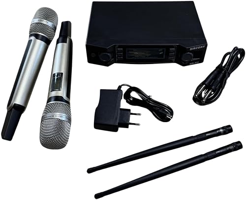 SiRCONY UHF Wireless Microphone dual set and Receiver