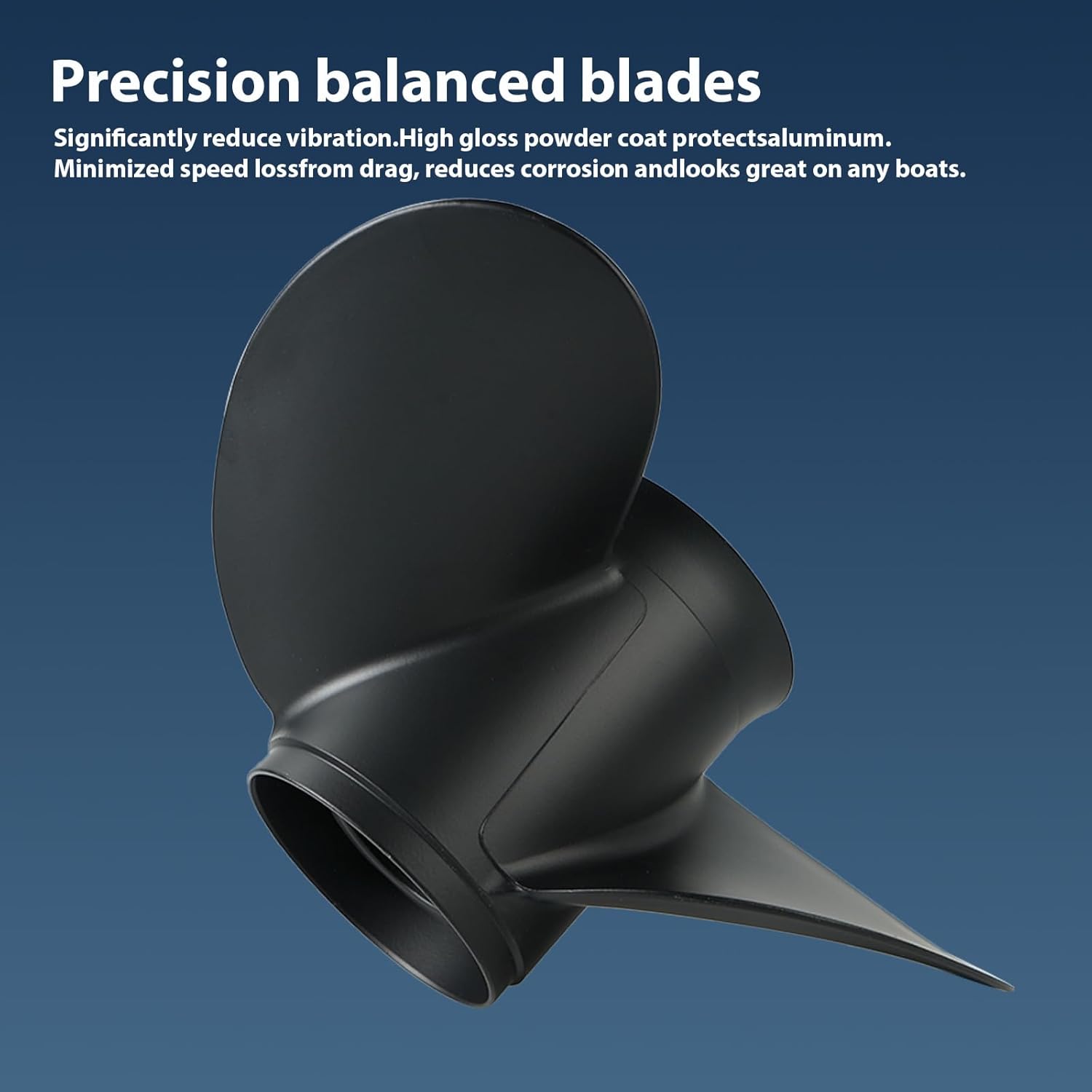 Boat Propeller 14 1/2×19 15x17 for Mercury Aluminum Outboard Engines 90HP-300HP,15 Spline Tooth RH, Interchangeable Hub, Fits 90 115 135 175 200 225 250HP