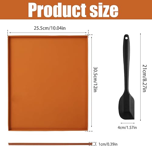 Miniatura 4 de 4 hojas deshidratadoras de silicona con borde para frutas, cuero, frutas, carne, verduras, hierbas, bandejas deshidratadoras antiadherentes con