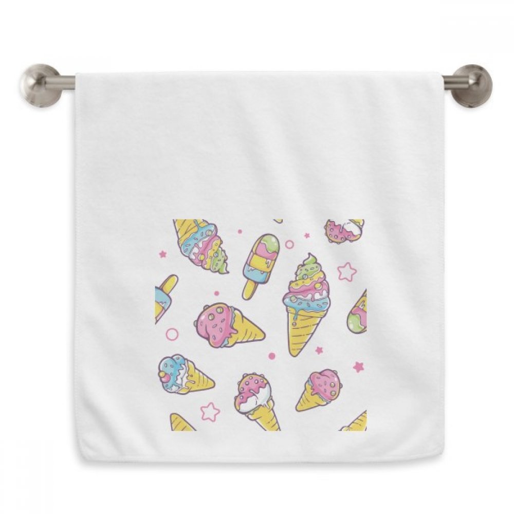 Serviette débarbouillette douce pour peaux sensibles motif Étoiles Pink Sugar