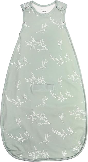 Merino Wool & Cotton Sleep Sack 2-Way Zipper Adjustable Universal Size Sleeping Bag for Baby Year-round Use