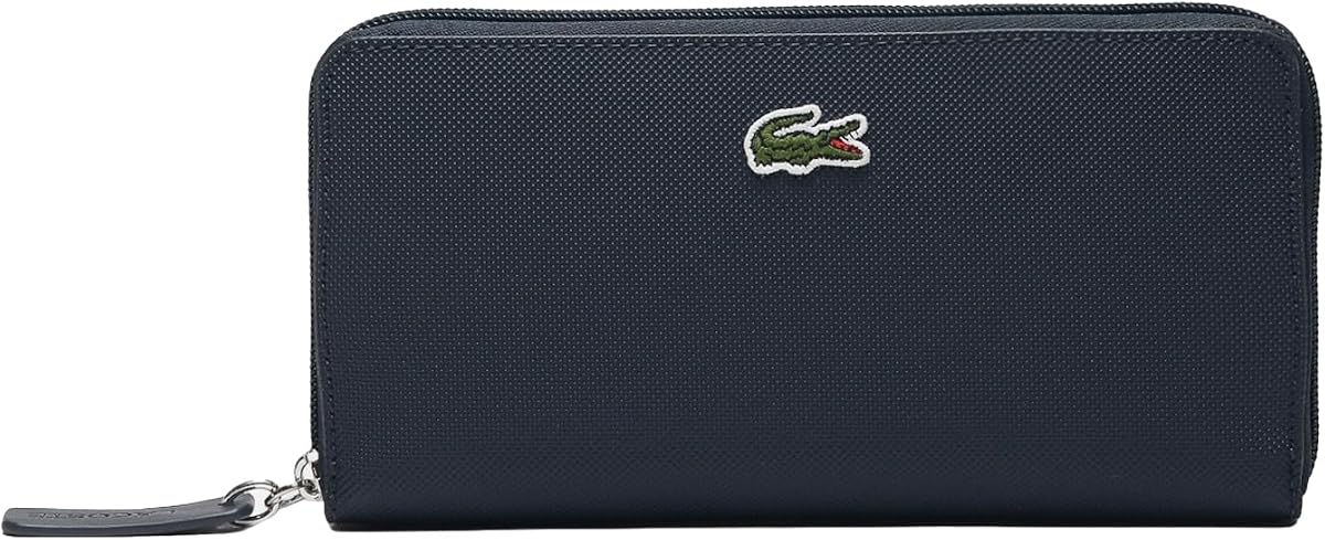 Lacoste Women's L.12.12 Concept Large Zipped Billfold, Penombre Blue, One Size