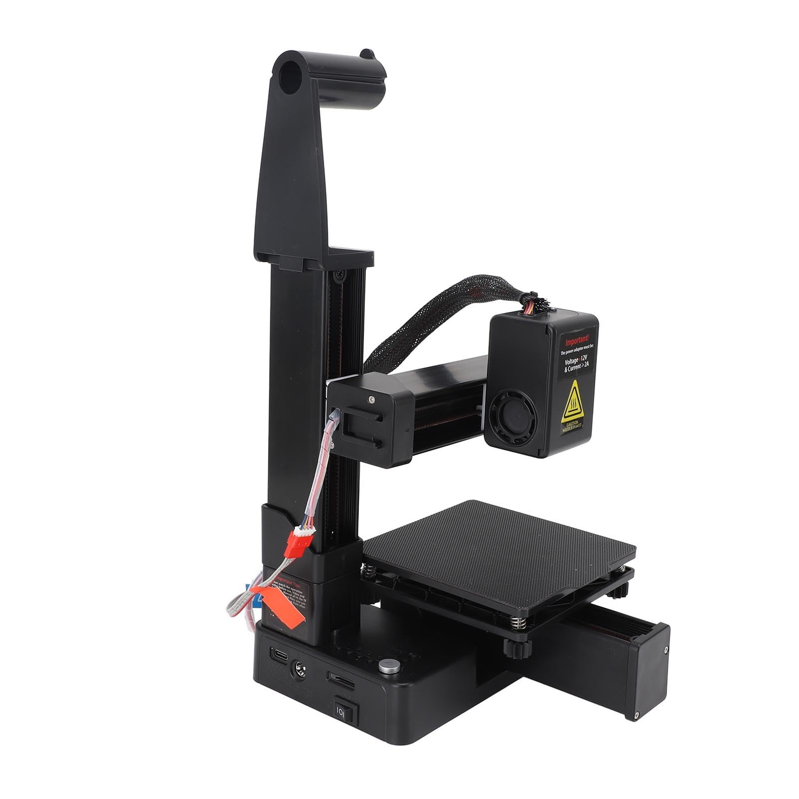Impresora 3D para Principiantes, Impresoras 3D FDM de 40 Mm/s, Tamaño de Impresión de 4x4x4 Pulgadas, Máquina de Impresión 3D para la Escuela de Oficina en Casa (Enchufe de la UE)