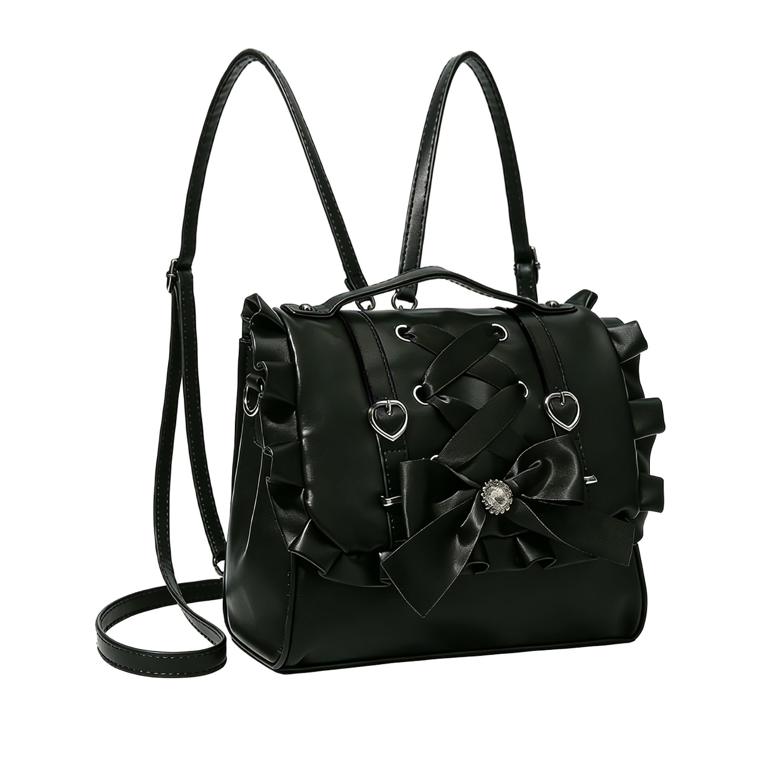 Bow Purse, Kawaii Gothic Lolita Crossbody Backpack