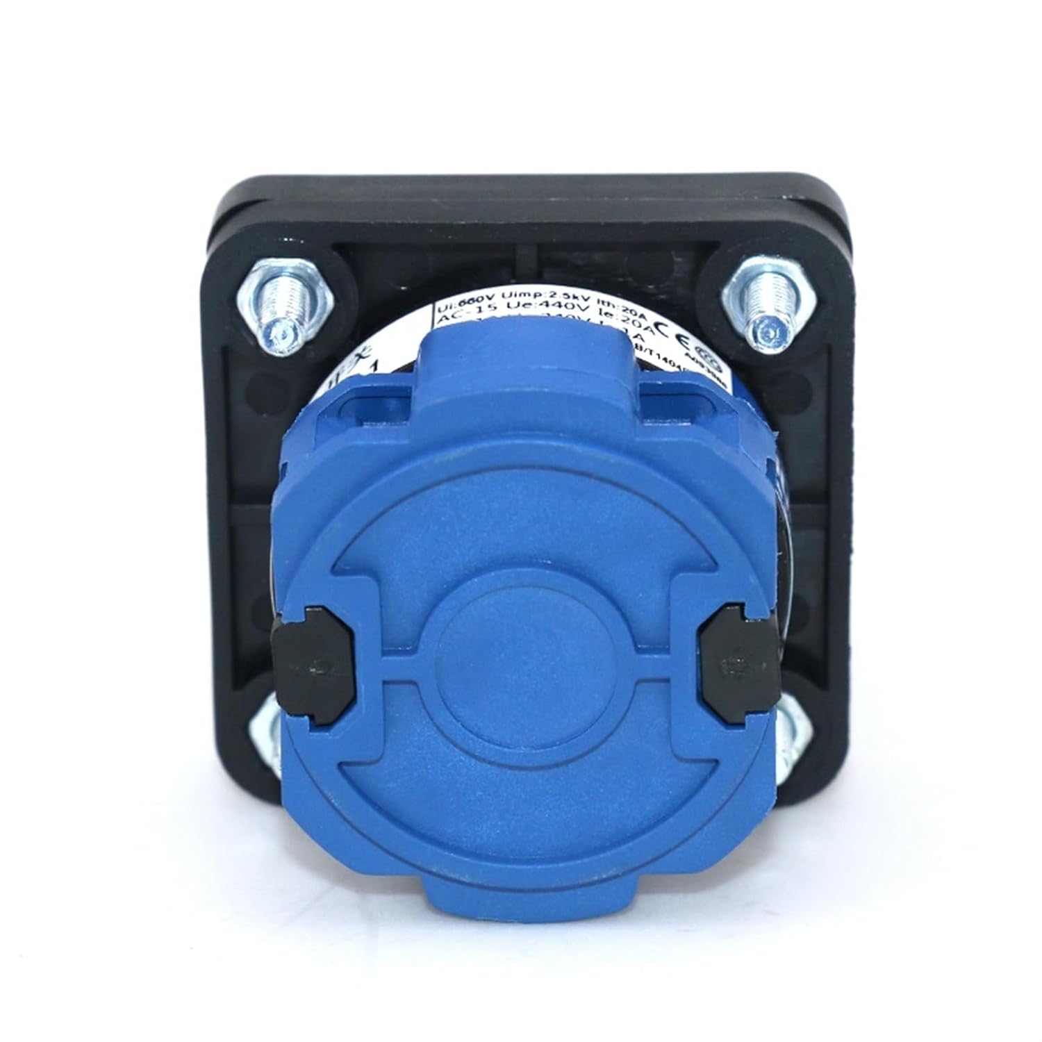 SZW26/LW26-20 20A 660V Off-ON One Pole Two Position 64X64 48X48 mm Panel Electric Rotary Universal Changeover Cam Switch(C02.1 Off ON 64X64mm)