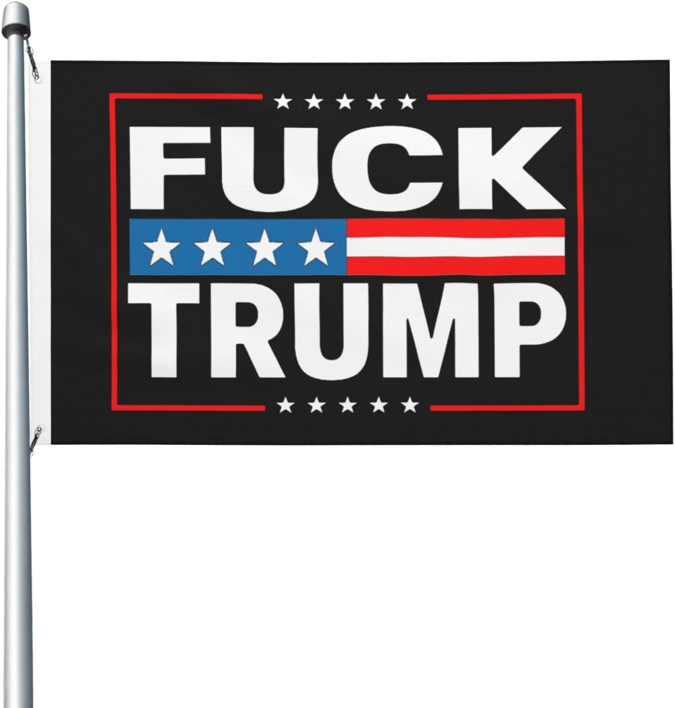 Fuck Donald Trump Flag Double Sided 3x5 Ft Outdoor Decoration Garden Yard Flag with Grommets