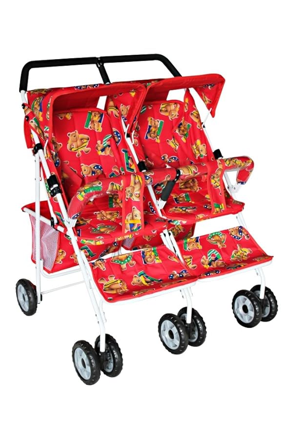 Twins Pram -Red