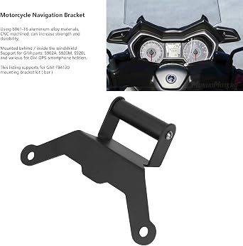 Motorcycle Navigation Bracket, Motorcycle Phone Stand Aluminum Replacement for XMAX 250 300 500 2018 2021 Powersports Electrical Device Mounts Supports Motorbike Frames