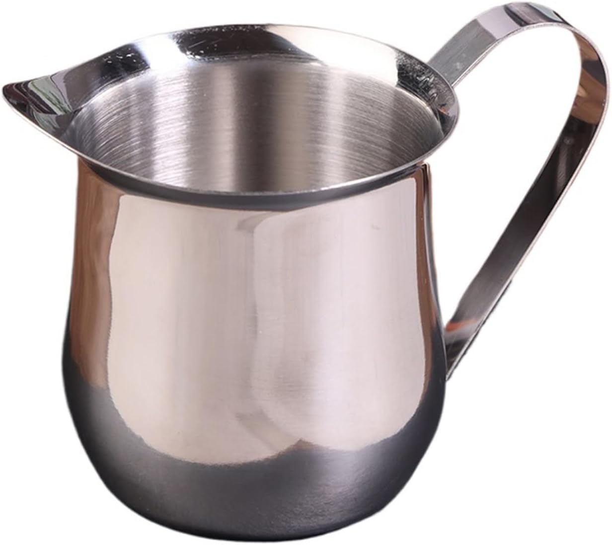 Coffee Milk Frothing Pitcher Cup Stainless Steel 60-240ML Measuring With Coffeeware(240ML)