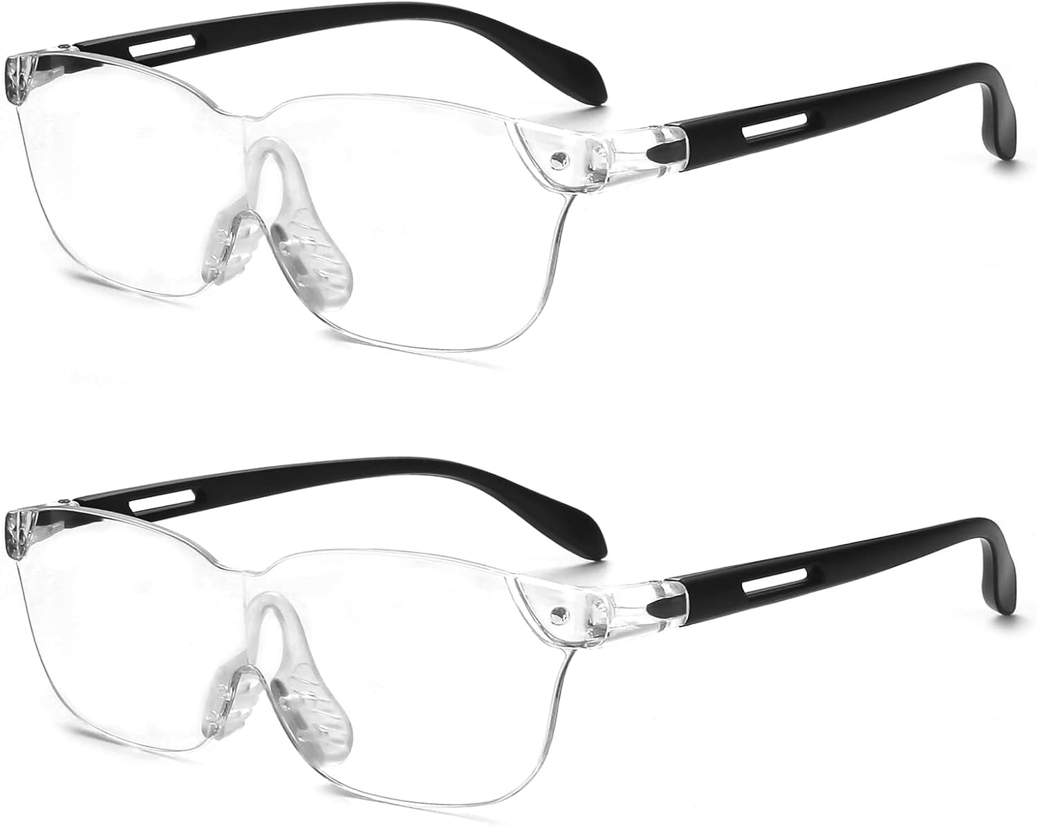 OuShiun 2Pack Hands Free Magnifying Glasses, 160 Magnifier Glasses Great for Reading, Close