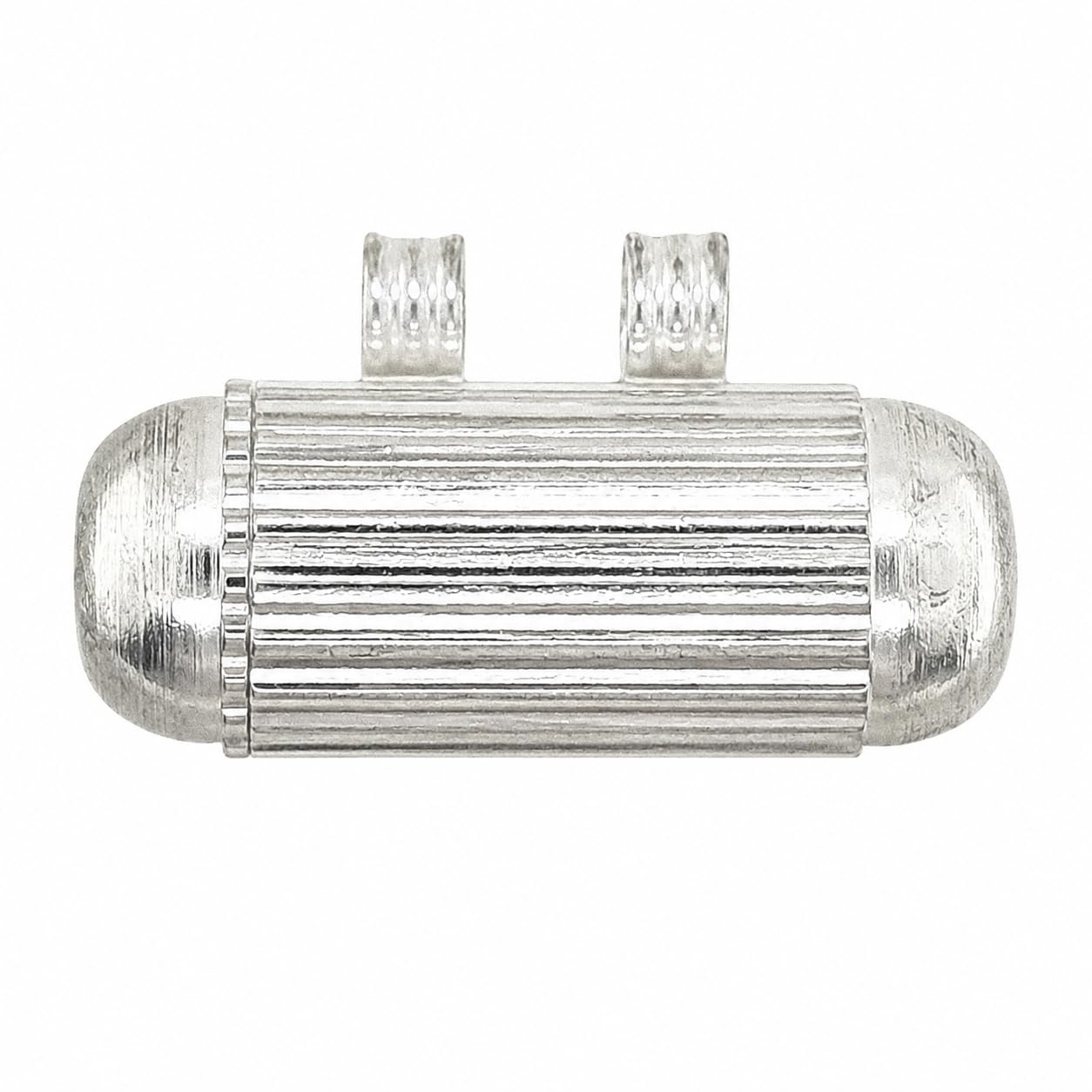 Silver Plated Big Size Cut Work Tabiz for Women Men Boys (Cylinder Shape) ~ Size 4.00 centimetre (6.900 Grams)-image-22