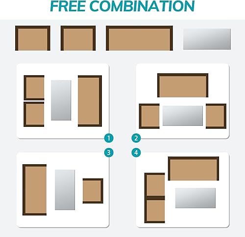 Miniatura 7 de Juego de muebles de patio al aire libre, juego de conversación de mimbre de 4 piezas, juego seccional de ratán para exteriores con cojines, mesa