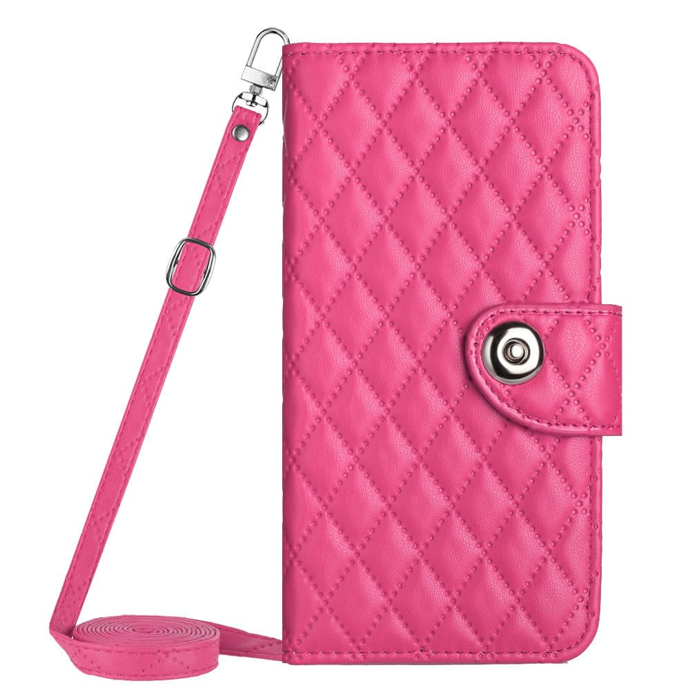 Pochette HTC U24 Pro rose rouge : solution antichoc et mains libres