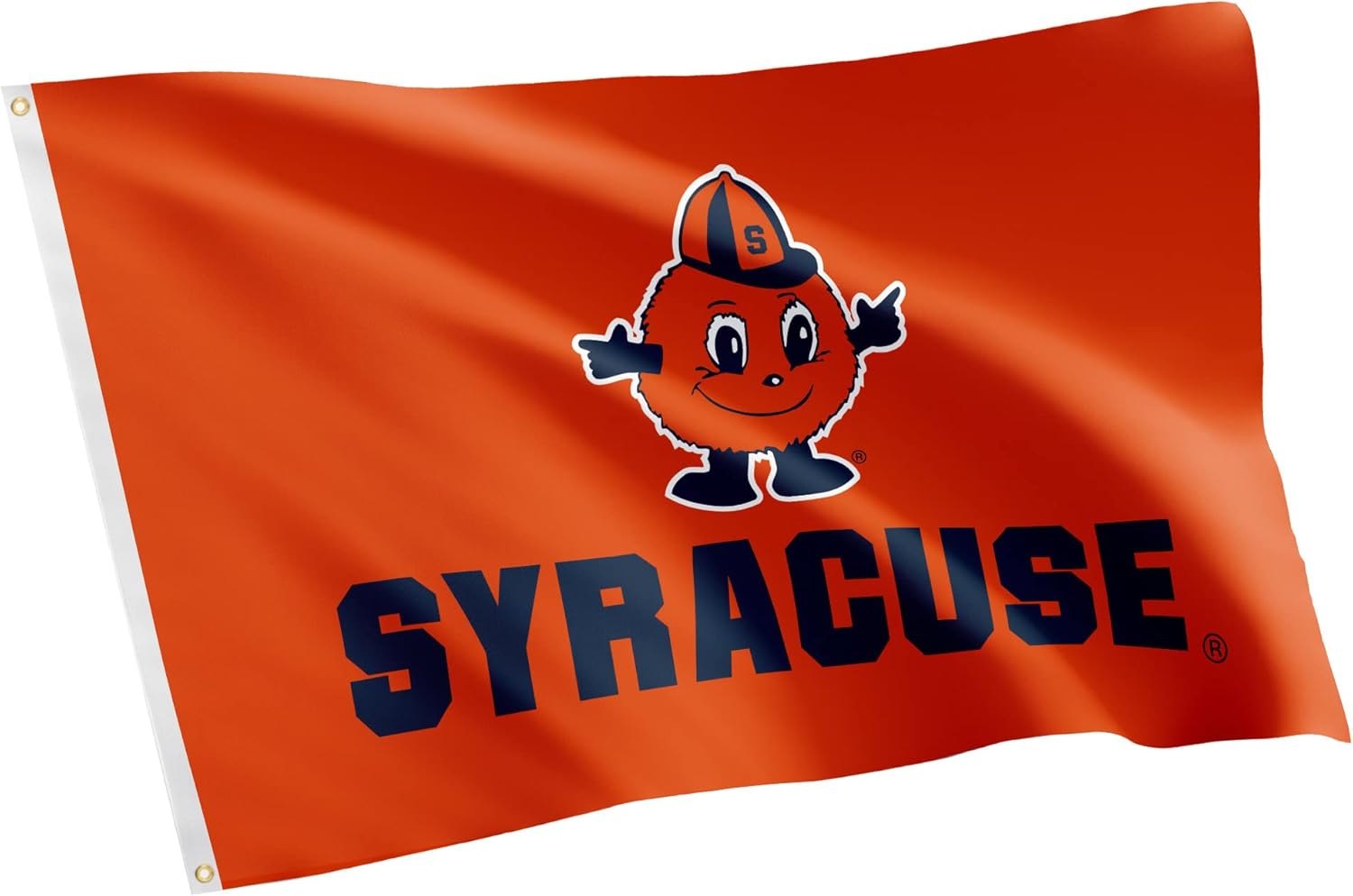 Desert Cactus Syracuse University SU Flag - 3 x 5 Feet Orange Banner, Indoor/Outdoor Durable Fabric, 100% Polyester Design (Style 5)