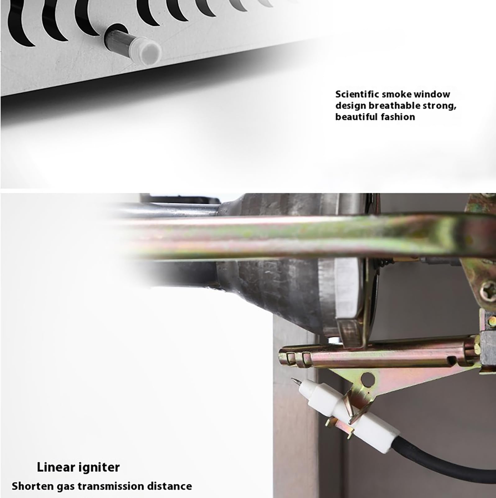 Gas Deep Fryer Commercial, Deep Fat Fryer Adjustable Firepower,Stainless Steel Deep Fryer for Home,Stainless Steel Countertop Deep Frying for French Fries Restaurant (B)