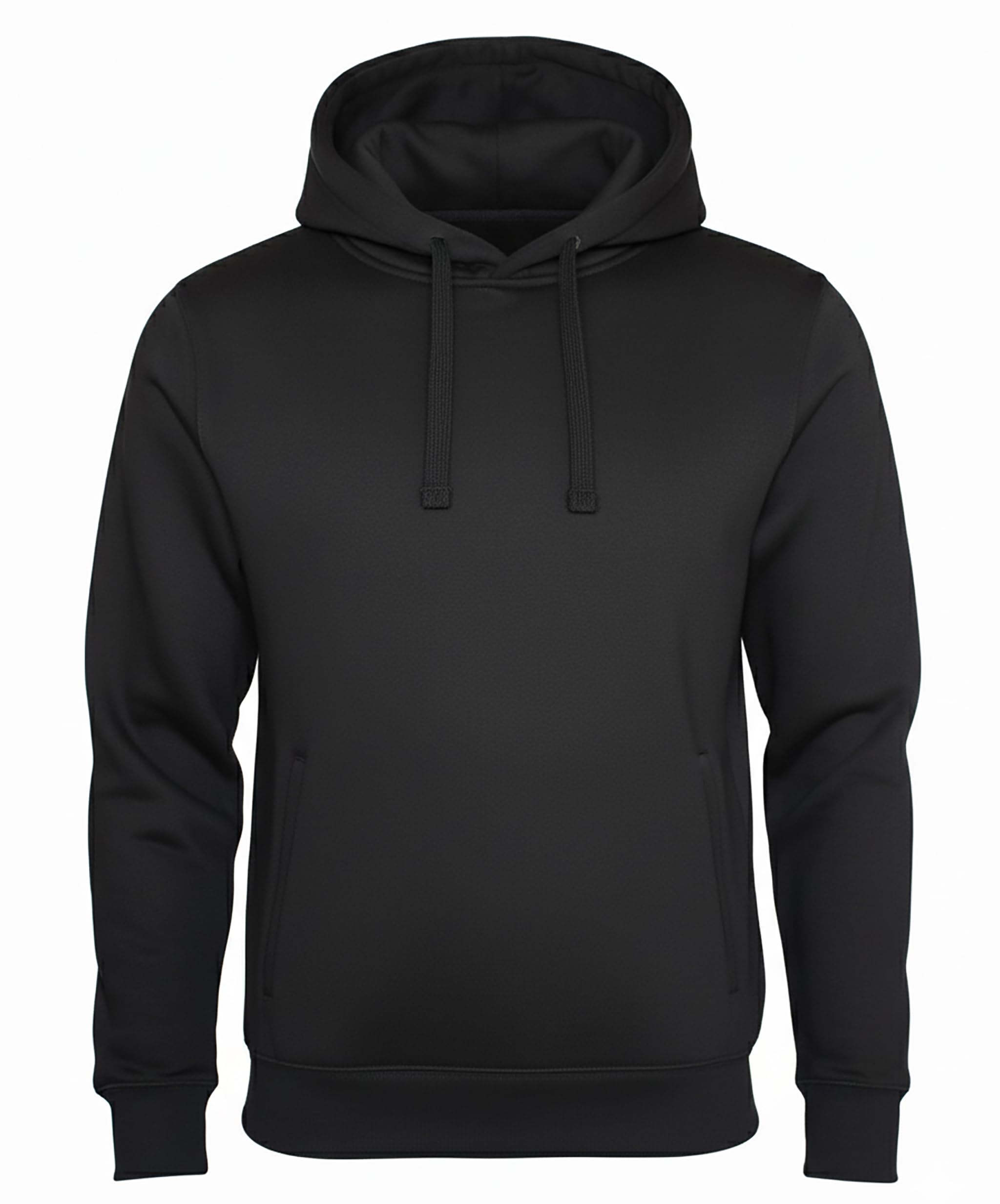 ROCK-IT Apparel Bluza z kapturem dla mężczyzn z kieszeniami bocznymi, ciężki i miękki materiał – z kapturem i kieszenią typu kangurka [rozmiary S-5XL] Hoodie czarna