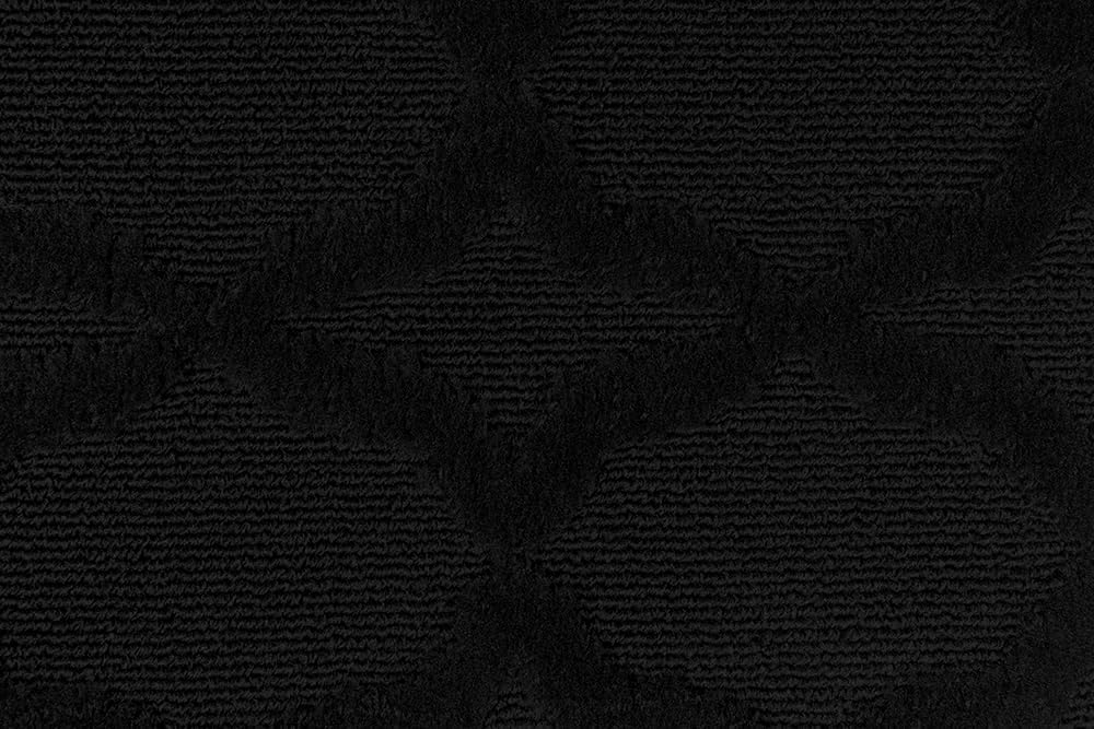 Garland Rug Sparta Non Slip Polypropylene 3 Ft. X 8 Ft. Black Area Rug- Ideal for Living Rooms & Hallways, Stylish & Durable for High-Traffic Areas