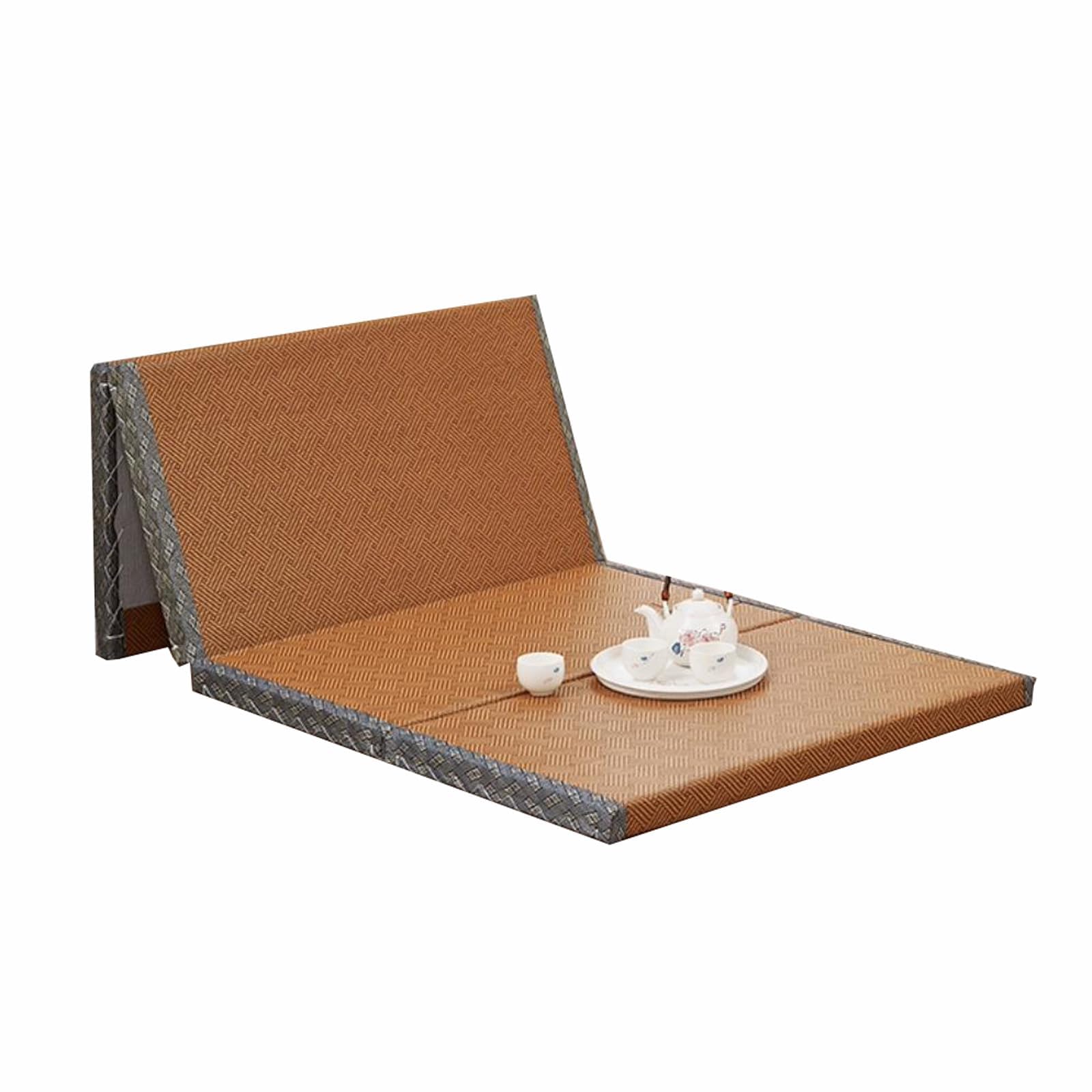 Materasso futon pieghevole portatile, comodo tappetino da yoga e meditazione per rilassarsi, viaggi e stanze zen, soluzione ideale per sedersi e dormire per casa e all'aperto