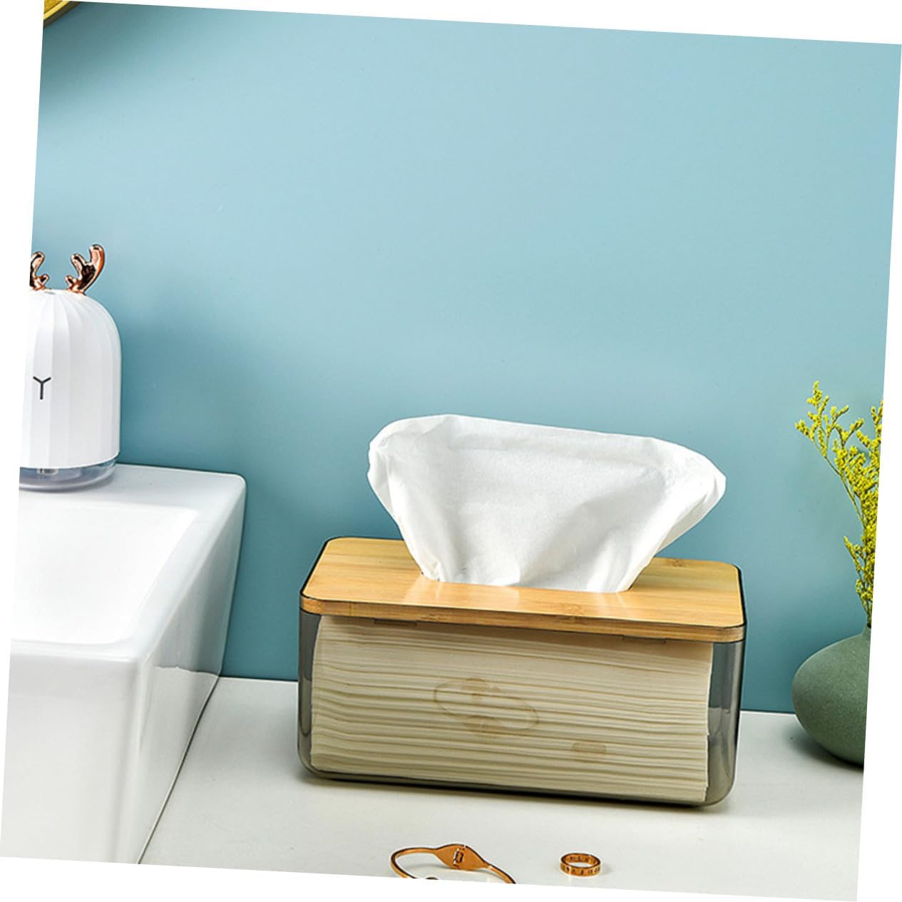 1pc Nordic Style Napkin Storage Box Cover Paper Case for Tabletop Use Versatile Decorative Holder for Tissues and Napkins Home and Kitchen Decor