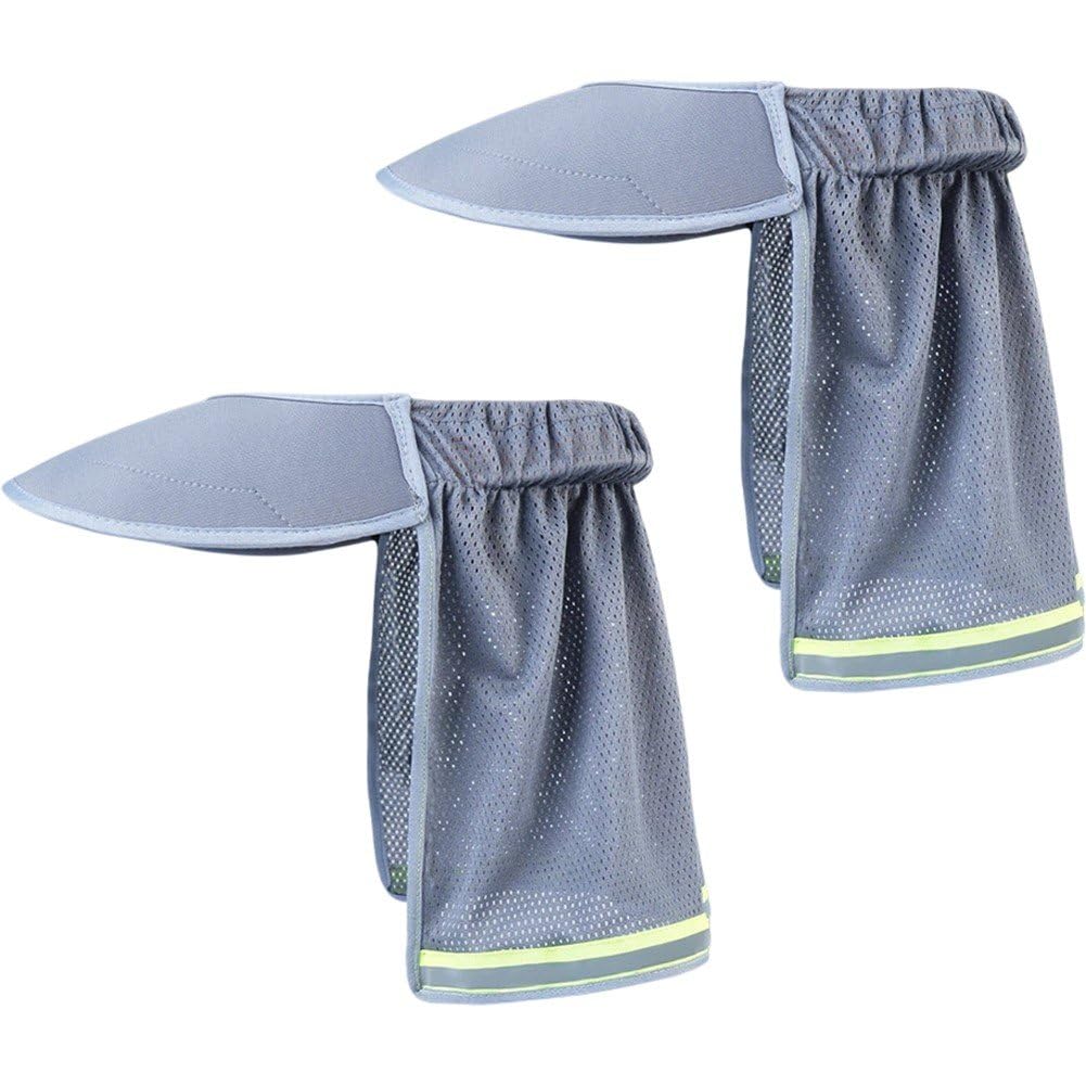 2 Pcs Hard Hat Sun Shade, Hard Hat Sun Neck Shield, Fits Full and Standard Brim Safety Helmets for Construction Site Hardhats Accessories