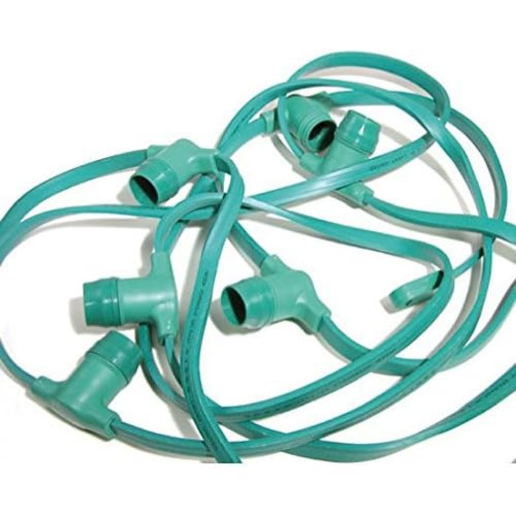 Guirlande Caoutchouc Vert 9 m Autour de Minuit 5EEX417 câble B22 luminaire extérieur étanche