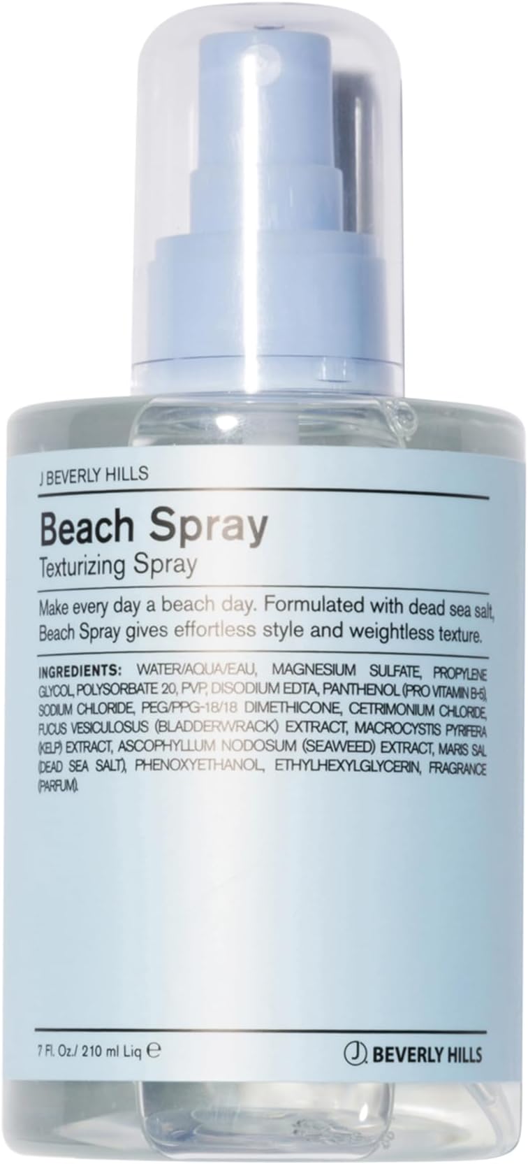 Blue Beach Texturizing Spray with Scalp Scrubber Dead Sea Salt for Clarifying, 7 Oz