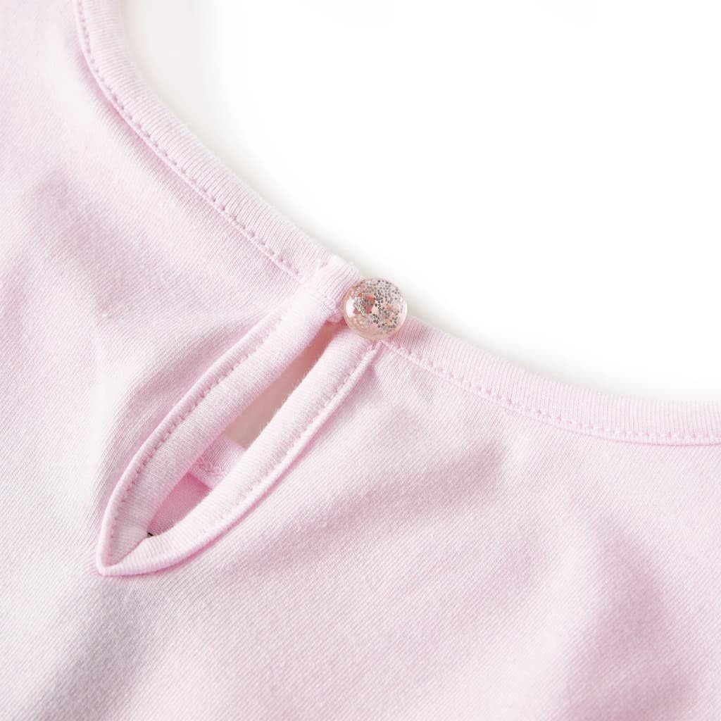Vestido infantil para niña, color rosa claro, con volantes, falda de tul, algodón, verano, fiesta, diario, cumpleaños, etc