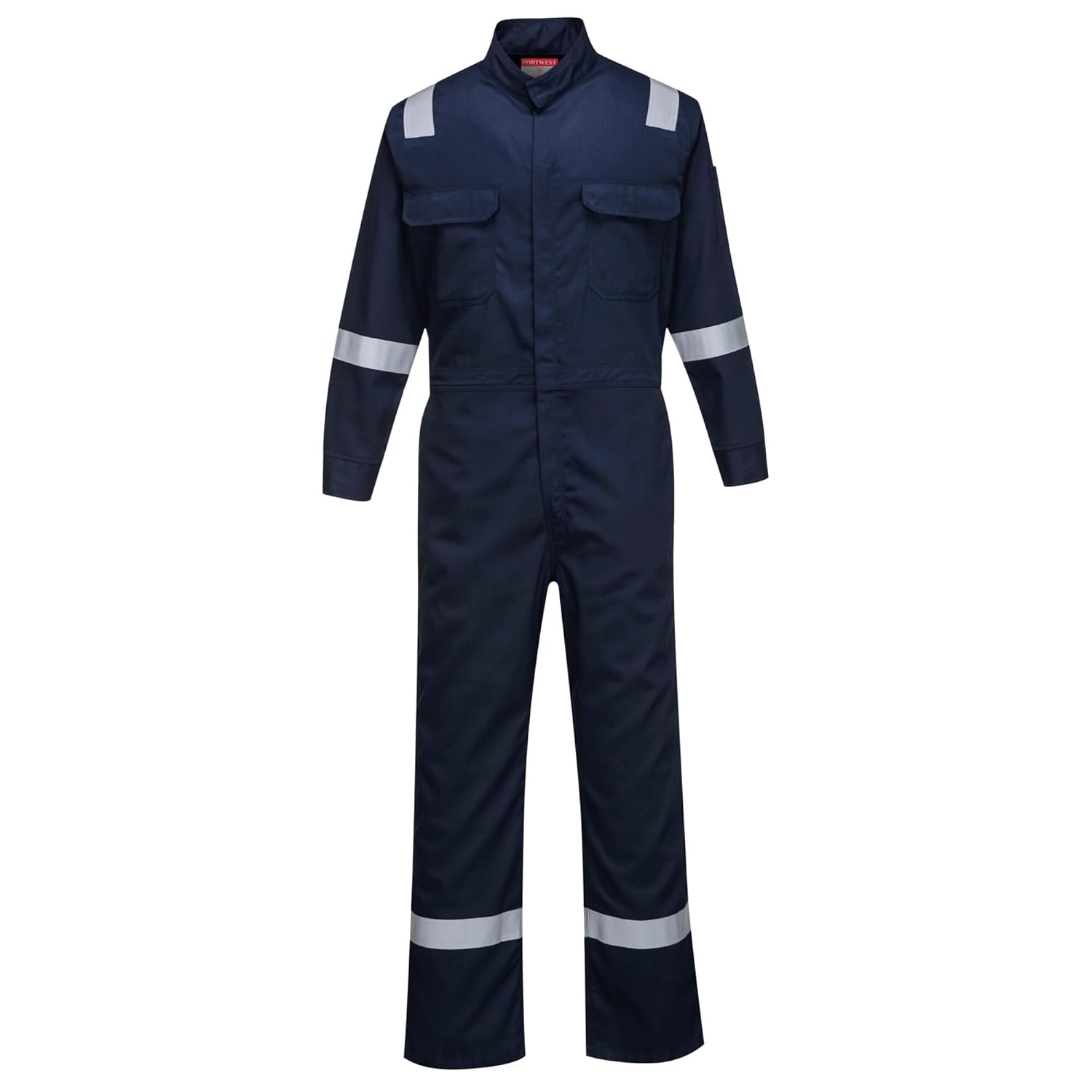 Portwest FR94 Bizflame Fire Resistant Coverall with FR Reflective Tape ASTM NFPA, Navy, 3 XL