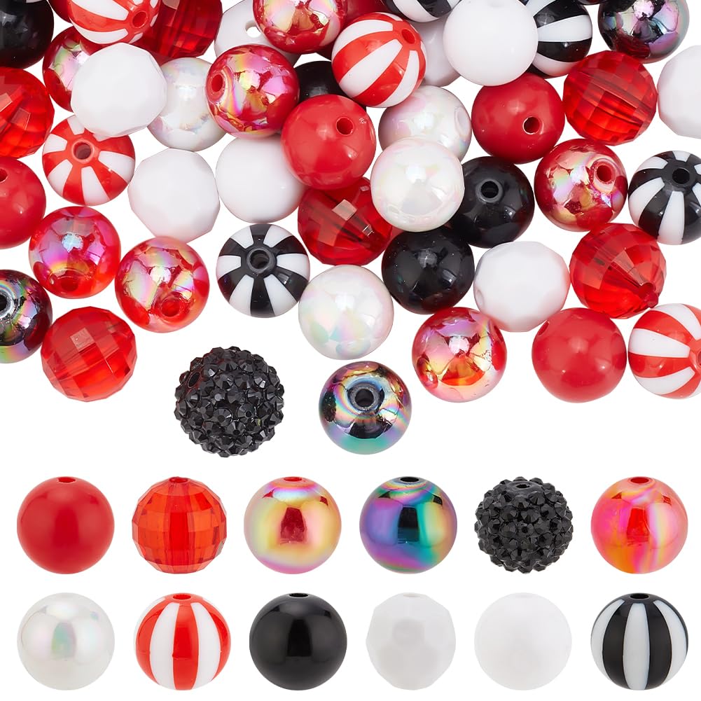 Perles acryliques 16mm pour guirlandes de mariage et décoration de fête