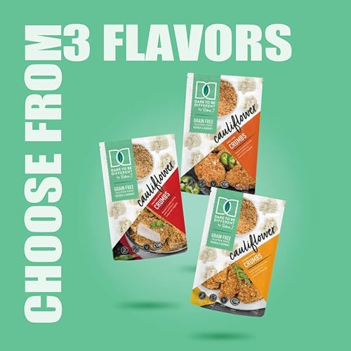 Cauliflower Keto Bread Crumbs – Gluten-Free Bread Crumbs, Low Carb Sugar-Free Paleo Breadcrumbs Substitute - No Pork Panko Bread Crumbs – Healthy, Kosher Bread Crumbs - Italian Style 6 Ounces #TOP7