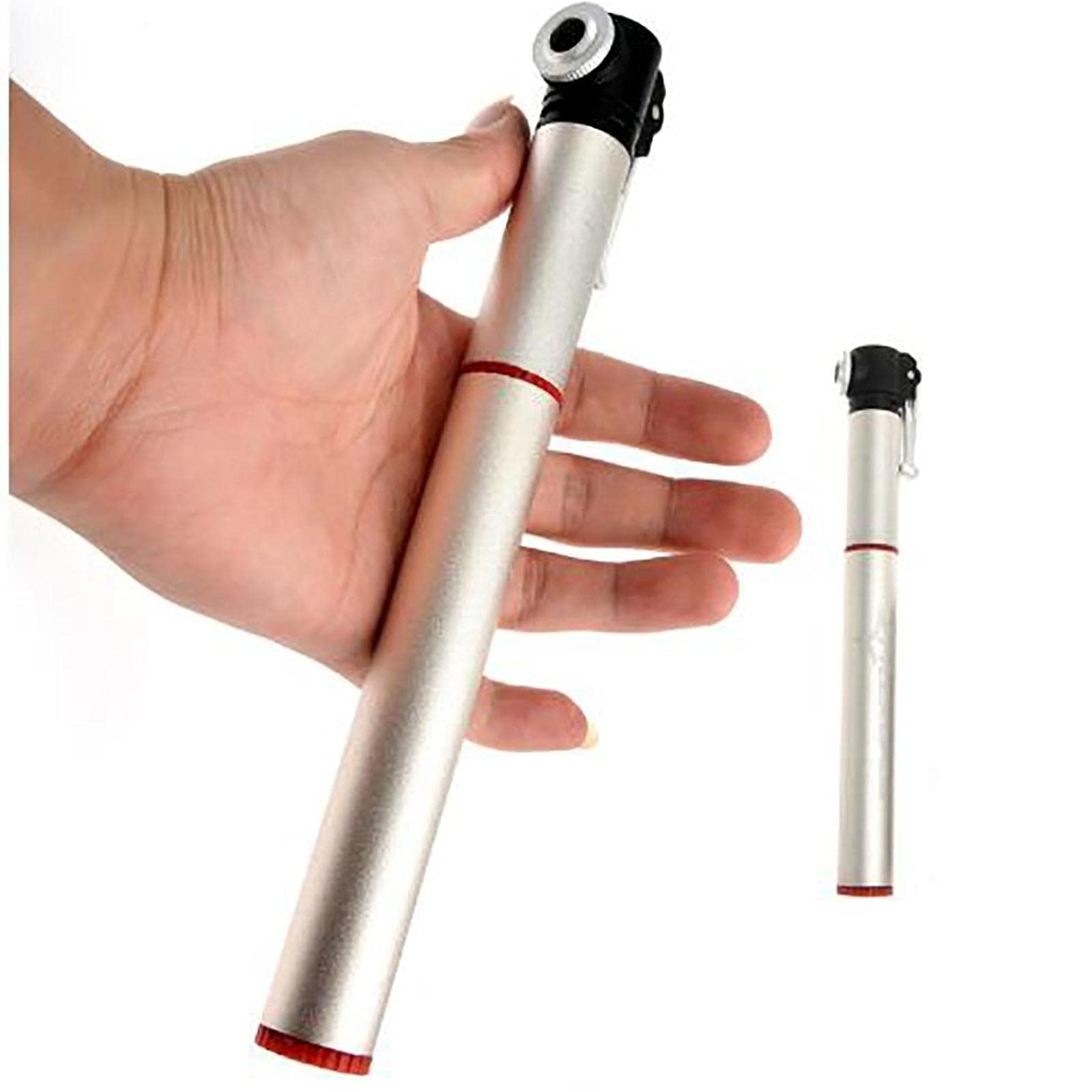 Mini pompe à pied portable en alliage d'aluminium pour pneu de vélo de route