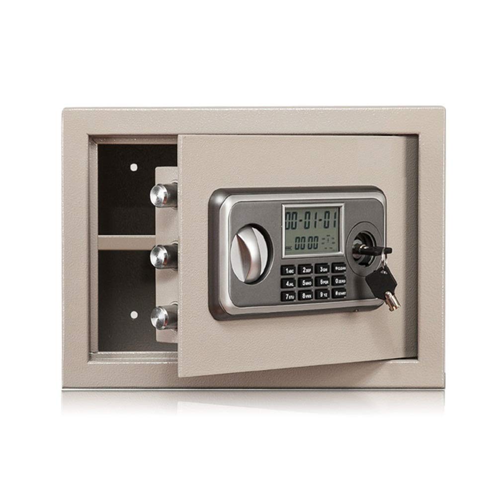 Fireproof Safe Box LCD Digital Touch Screen Safe Cabinet Digital Safe Electronic Steel Safe with Keypad 2 Manual