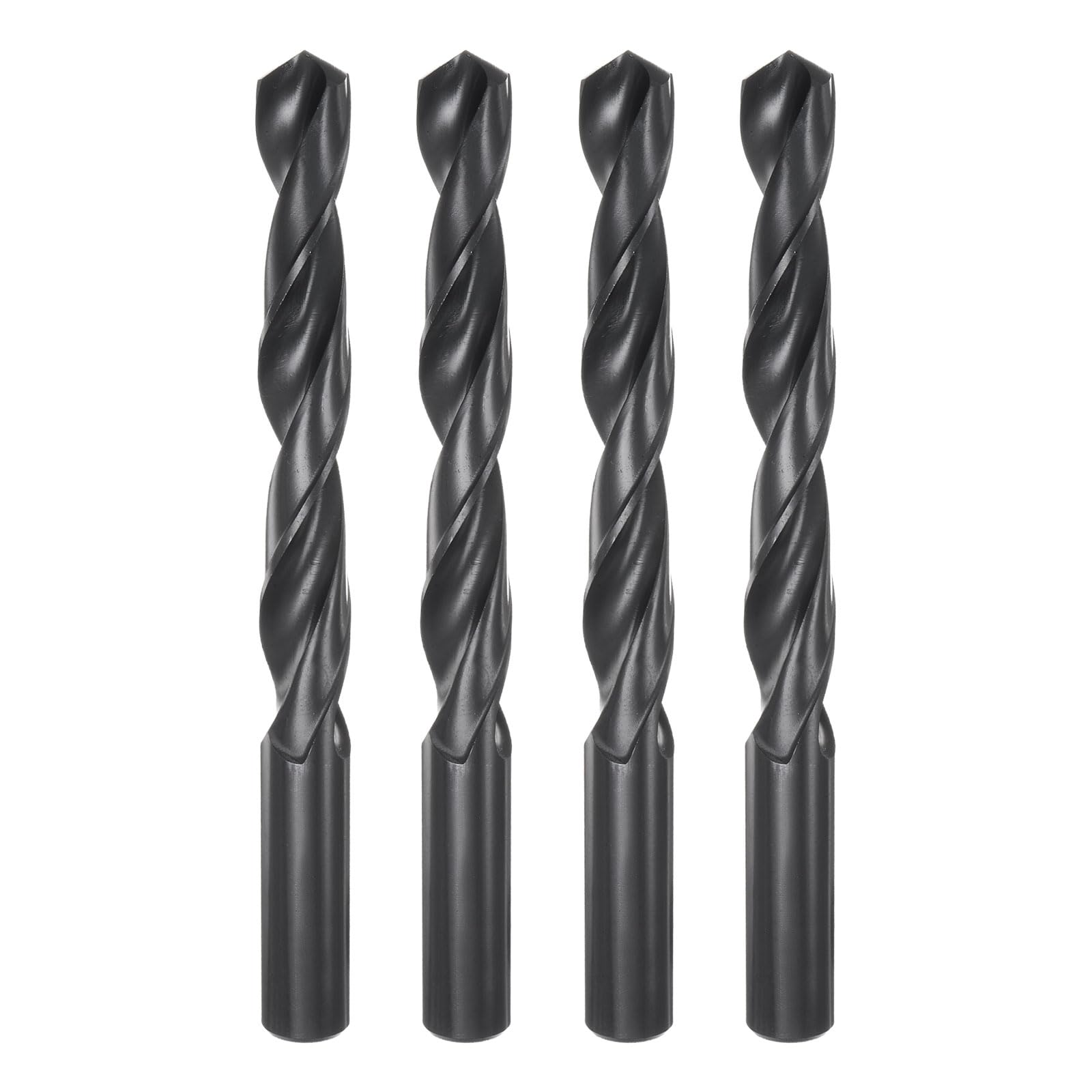 QUARKZMAN 4pz Punte da Trapano Jobber 17,5mm 11/16" Nero