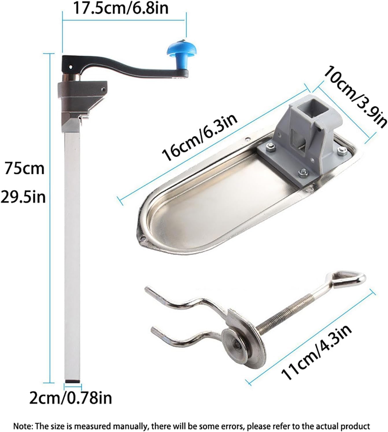Heavy-Duty Manual Can Opener with Sharp Blade, Plated Steel Base for Effortless Operation - Perfect for Restaurants, Hotels, and Home Kitchens