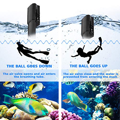 Foldable Full face Snorkeling mask with New Safety Breathing System, 180-degree Panoramic View, Waterproof and Anti-Fog, with Camera Stand, Universal Snorkeling mask(L/XL) - Thumbnail 2