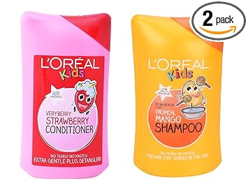 TGC Loreal Kids Mango Shampoo and Strawberry Conditioner, Combo Pack