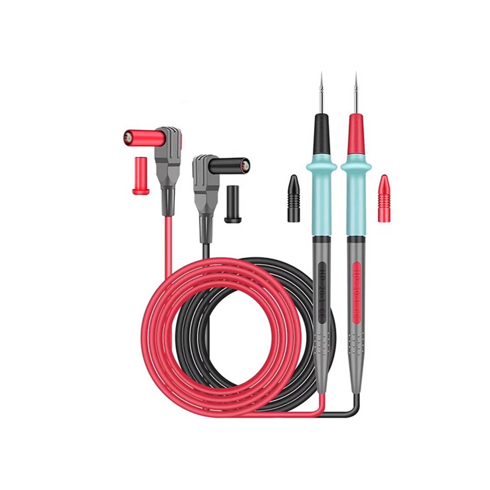 Tsophreniq Extreme Pointed Rustless Multimeter Probes 80 Center Silicone Clients Heat Immune Wire For Professional Electrical Structure Troubleshooting Rustless Multimeter Probes