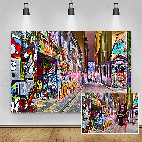Fondo Fotográfico Graffiti Urban Street 270x180cm miniatura 2
