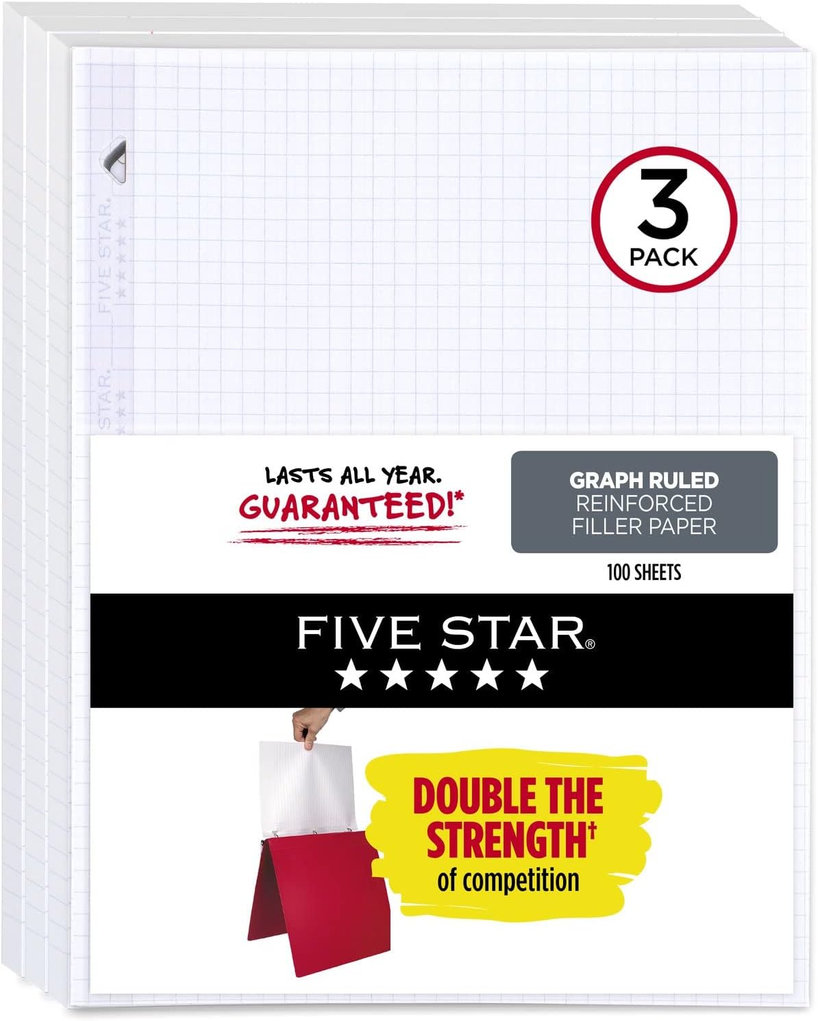 Amazon.com : Five Star Filler Paper, College Ruled, Reinforced, Loose ...
