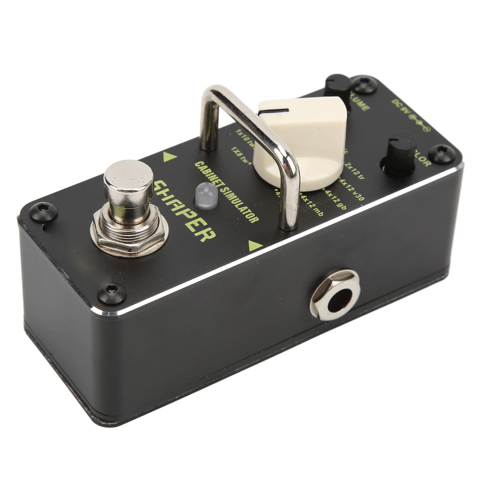 CHICIRIS Pedał Efektów Gitarowych, Analogowy Symulator Szafki Mini Single True Bypass z 3 Pokrętłami Sterującymi i Przełącznikiem Nożnym True Bypass, do Gitary Elektrycznej