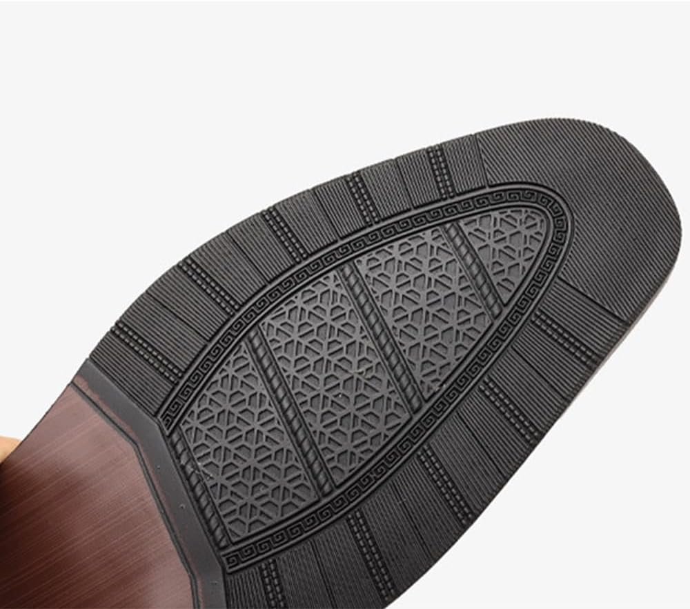 Men's Chelsea Boots, Faux Suede Slip-On Ankle Boots for Men Casual Business Formal Wear - Image 4