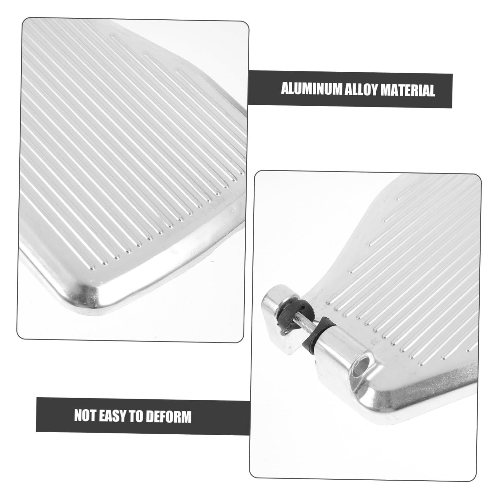 PACKOVE Reposapiés para Silla de Ruedas Aluminio Antideslizante Reforzado Ranura Accesorio Seguro para Pacientes y Personas Mayores Movilidad Diaria