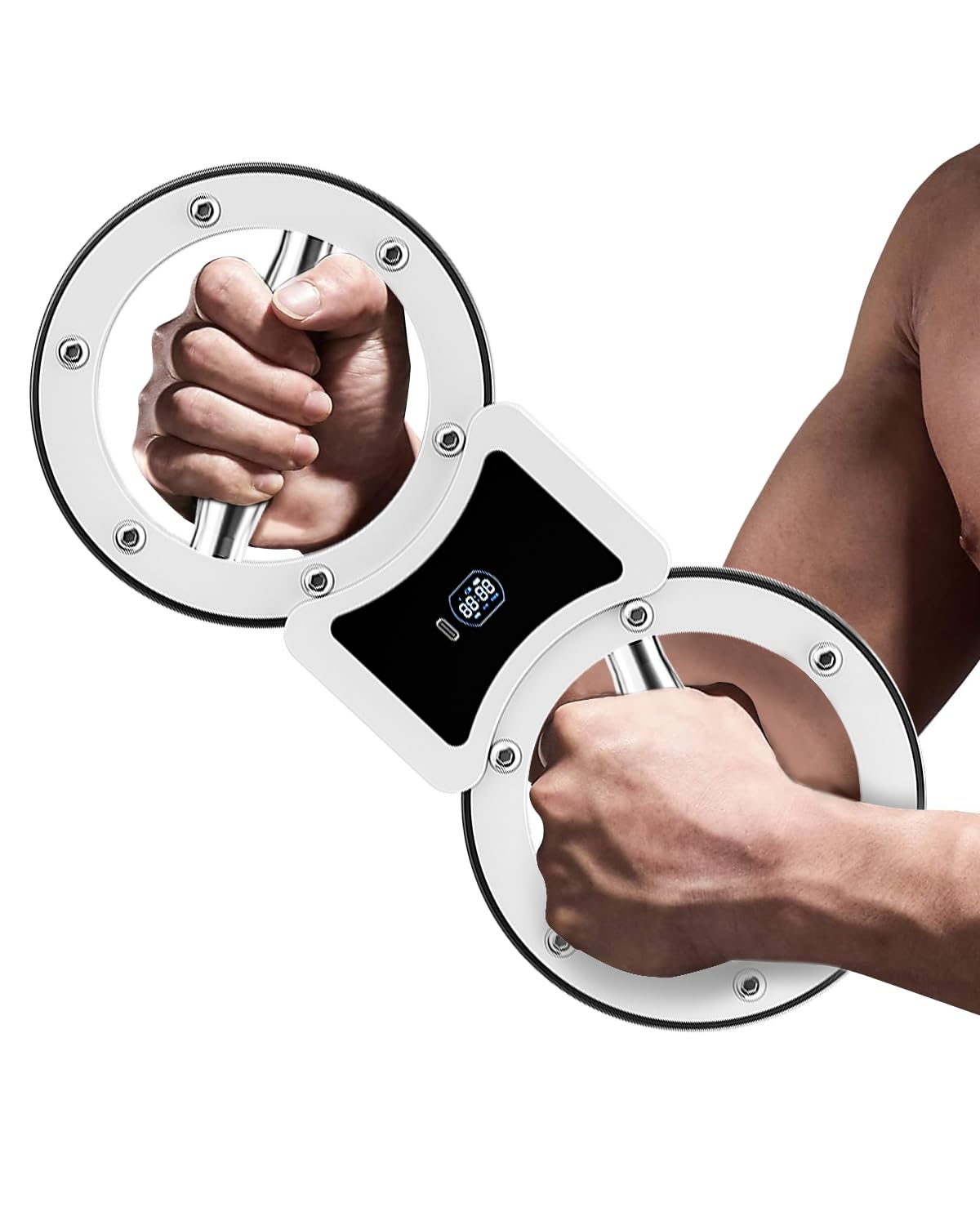 Spinning Rotator Burn Machine, 8-12LB Arm Exercise Equipment with Adjustable Resistance, Spinning Arm Machine, Gripster Forearm Trainer, 360 Degree Rotating Grips, Forearm Grip Strengthener