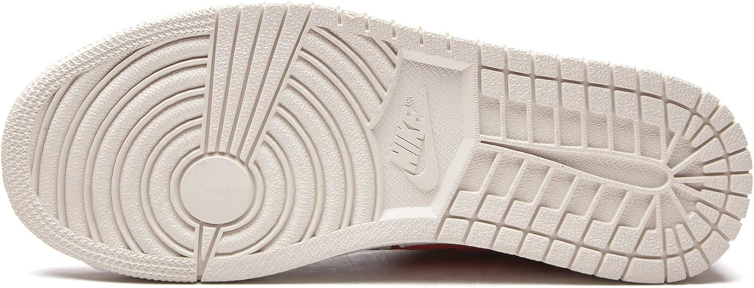 Nike Men's Air Jordan 1 Centre Court University Red, White/University Red/Sail, 10
