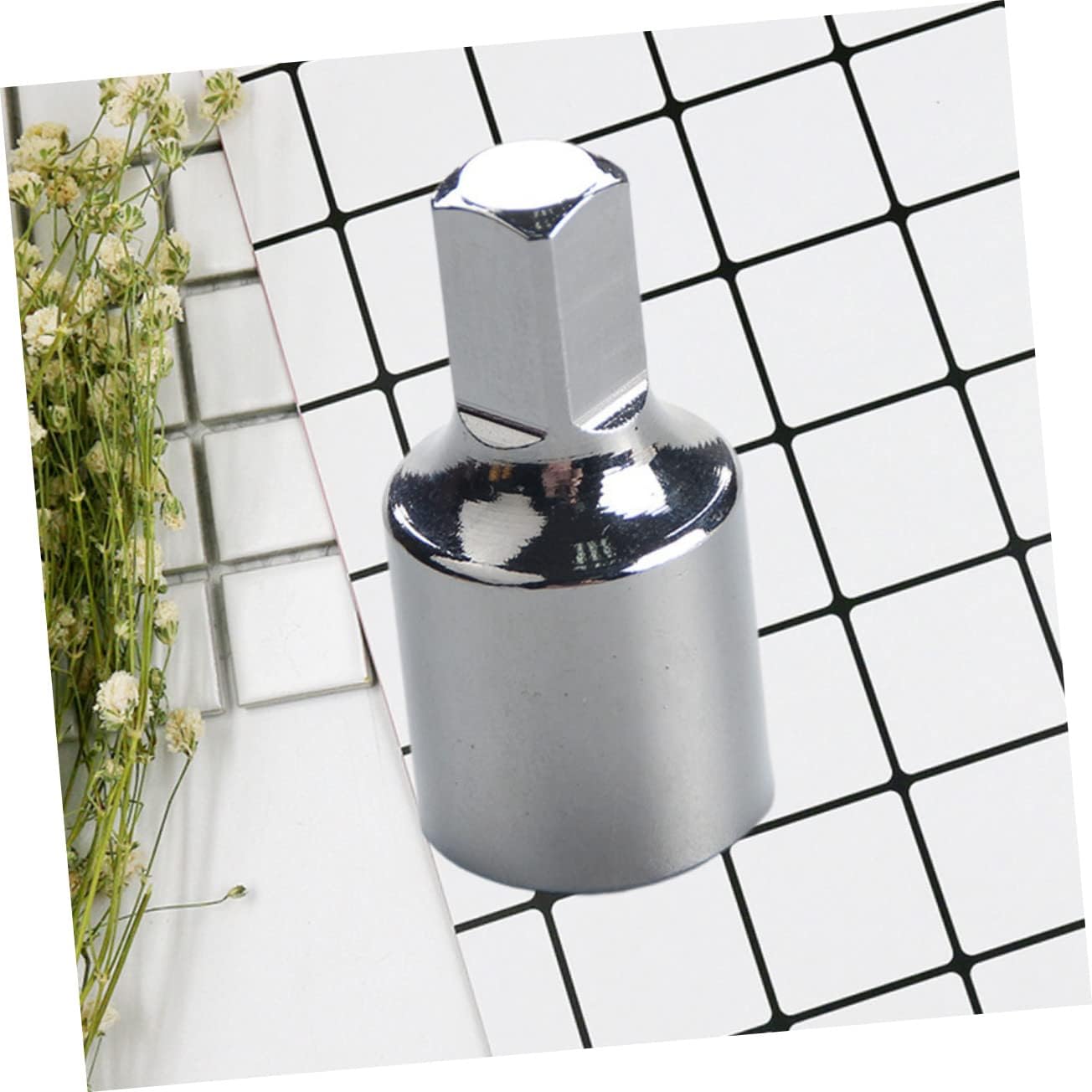 LIFKOME Oil Drain Screw Assembly Tool for Car Maintenance Sump and Differential Thread Repair Durable Silver Socket Wrench for Engine Oil Plug Replacement