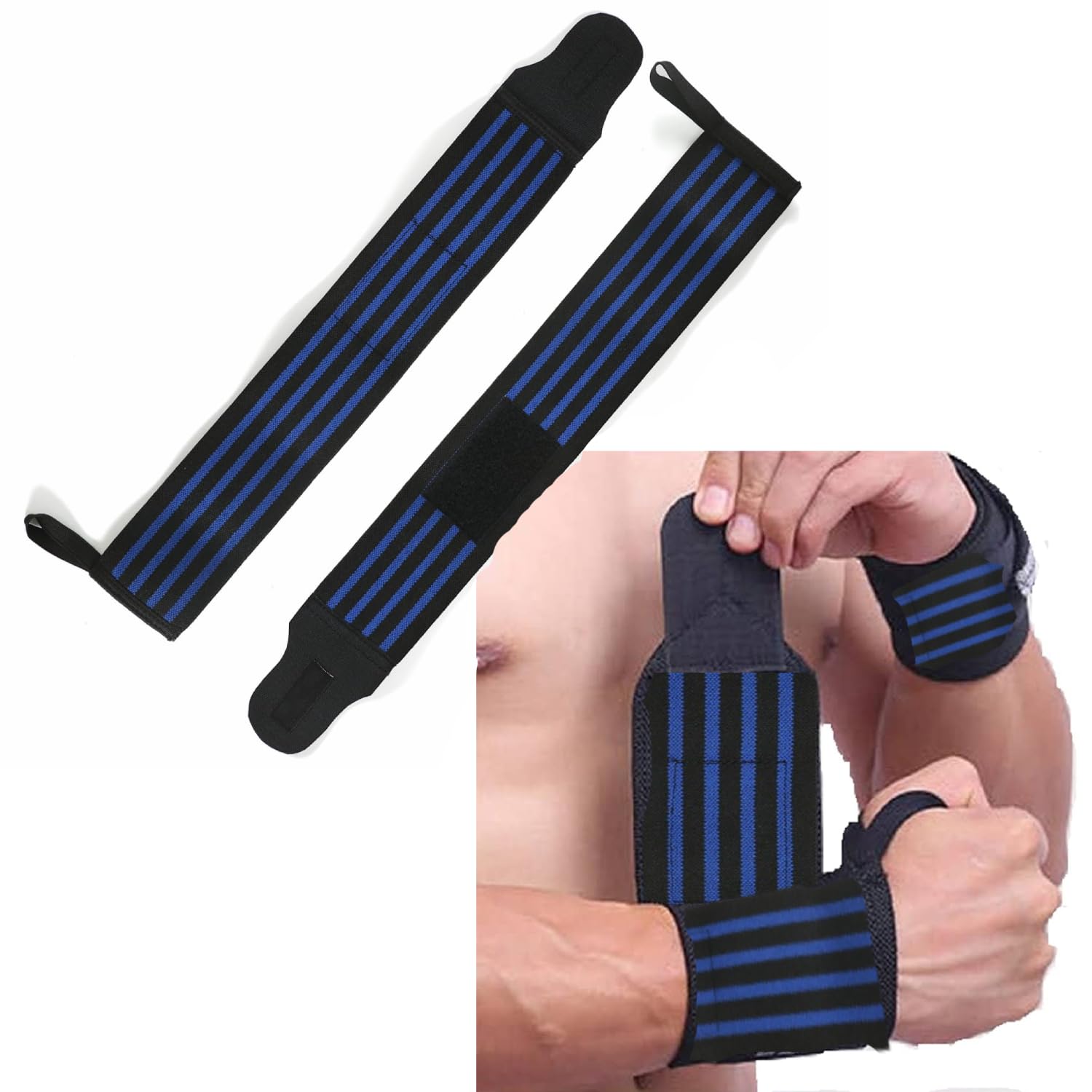 SHAPEWELL Wrist Wraps for Gym| Wrist Supporters/Bands Weightlifting, Powerlifting, and Bodybuilding| Gym Strapsfor Wrist Support During Workouts (Wrist Wraps) (B0D3H24R69) Amazon Price History, Amazon Price Tracker